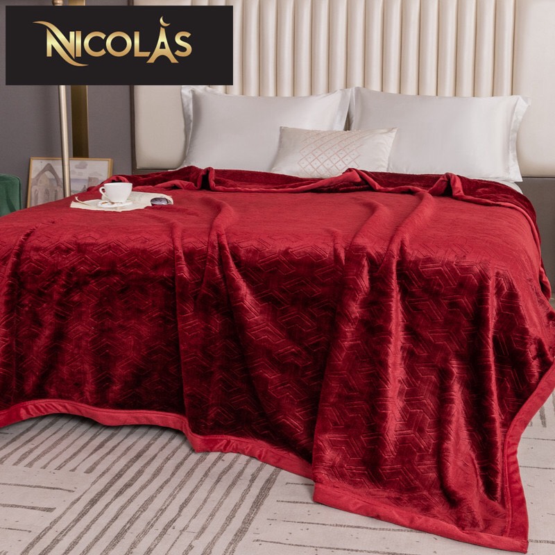 Chăn nhung tuyết Nicolas cao cấp