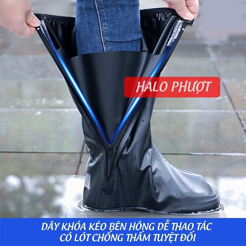 Ủng bọc giày đi mưa nhựa PVC (cao cấp dày)