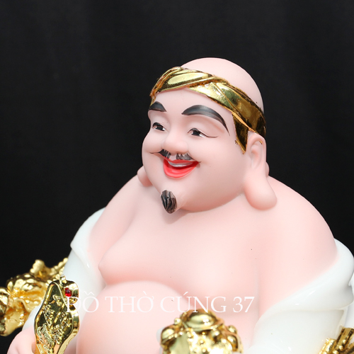 [ CAO 25 CM ] THẦN TÀI THỔ ĐỊA PHÚ QUÝ - MÀU TRẮNG [ COMPOSITE + BỘT ĐÁ  ]