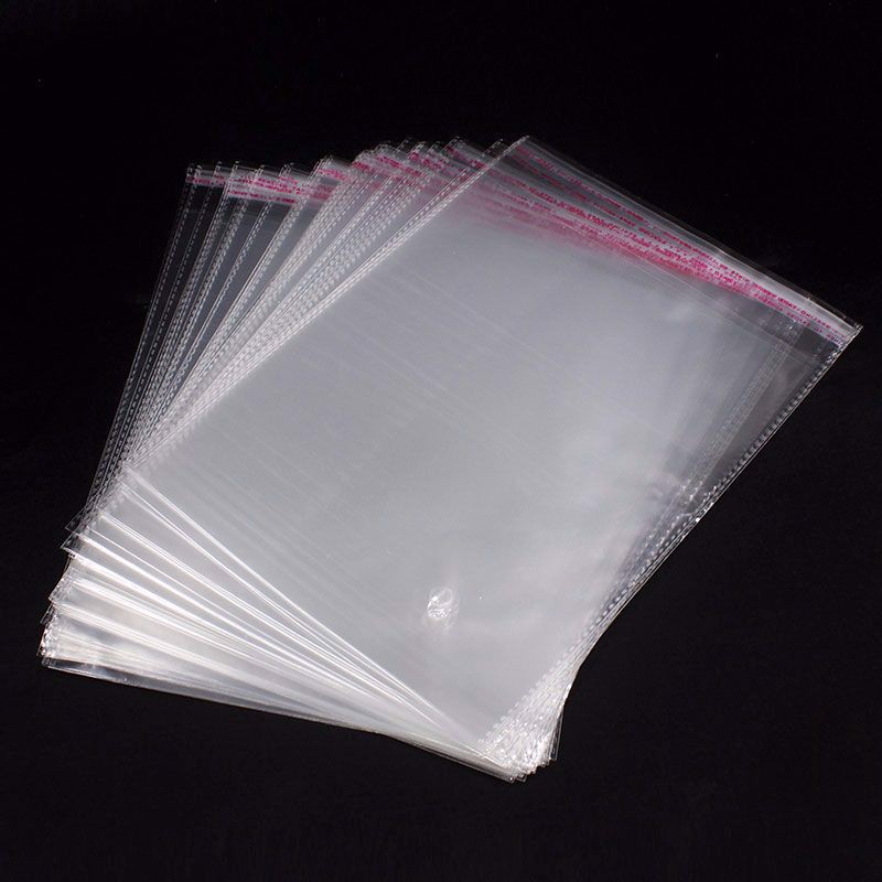 0,5 Kg Túi Nilon Keo Dán Miệng OPP Trong Suốt, Bọc Kiếng, Đóng Gói, Đựng Phụ Kiện, Quần Áo – 5 Giây