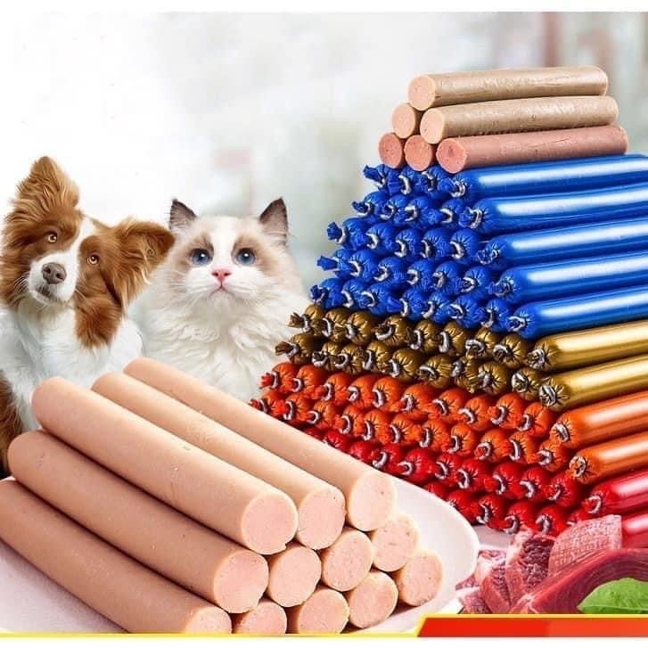 Xúc xích dinh dưỡng cho chó mèo