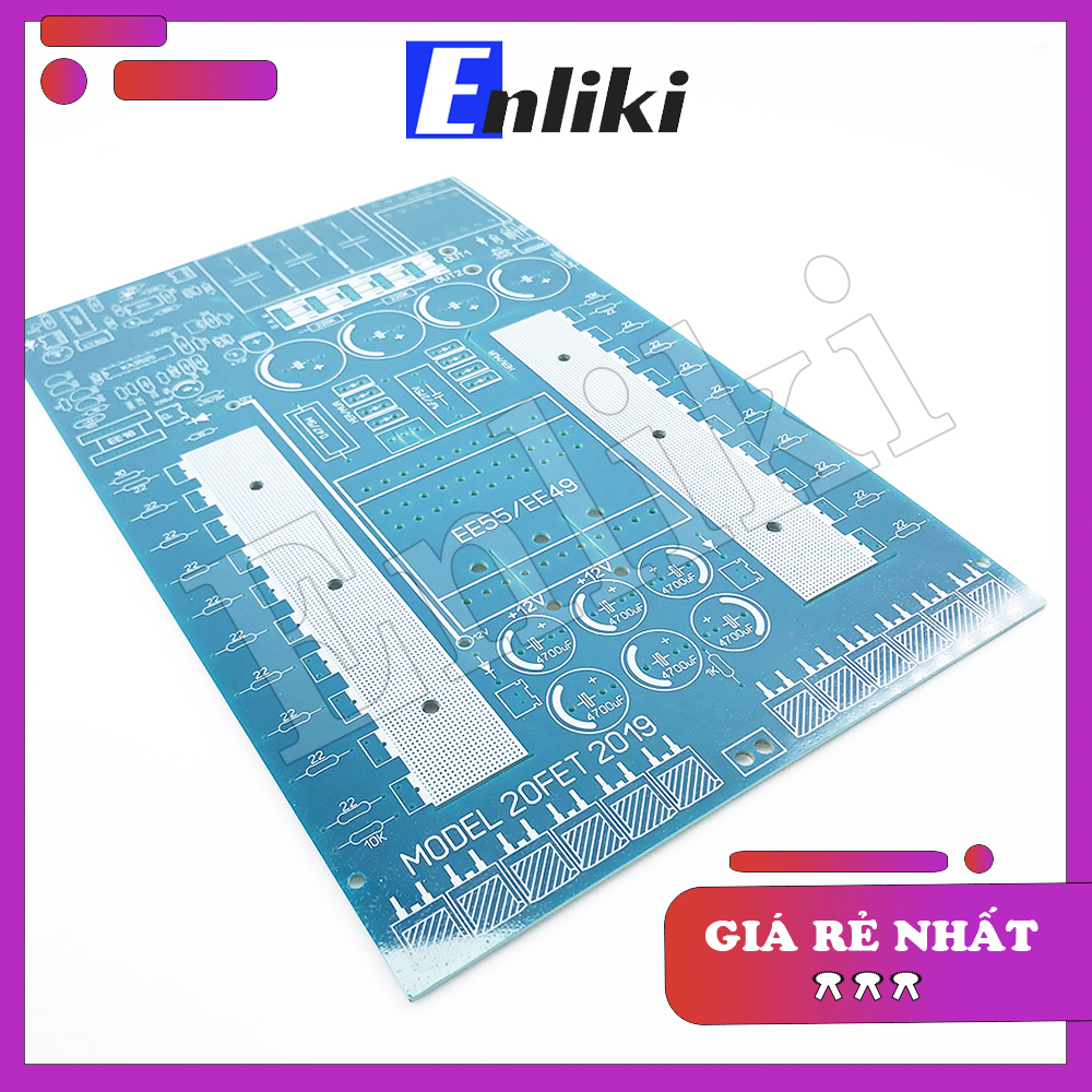 Bo mạch in 20 fet  EE55 (4 Tụ Nhân Áp)