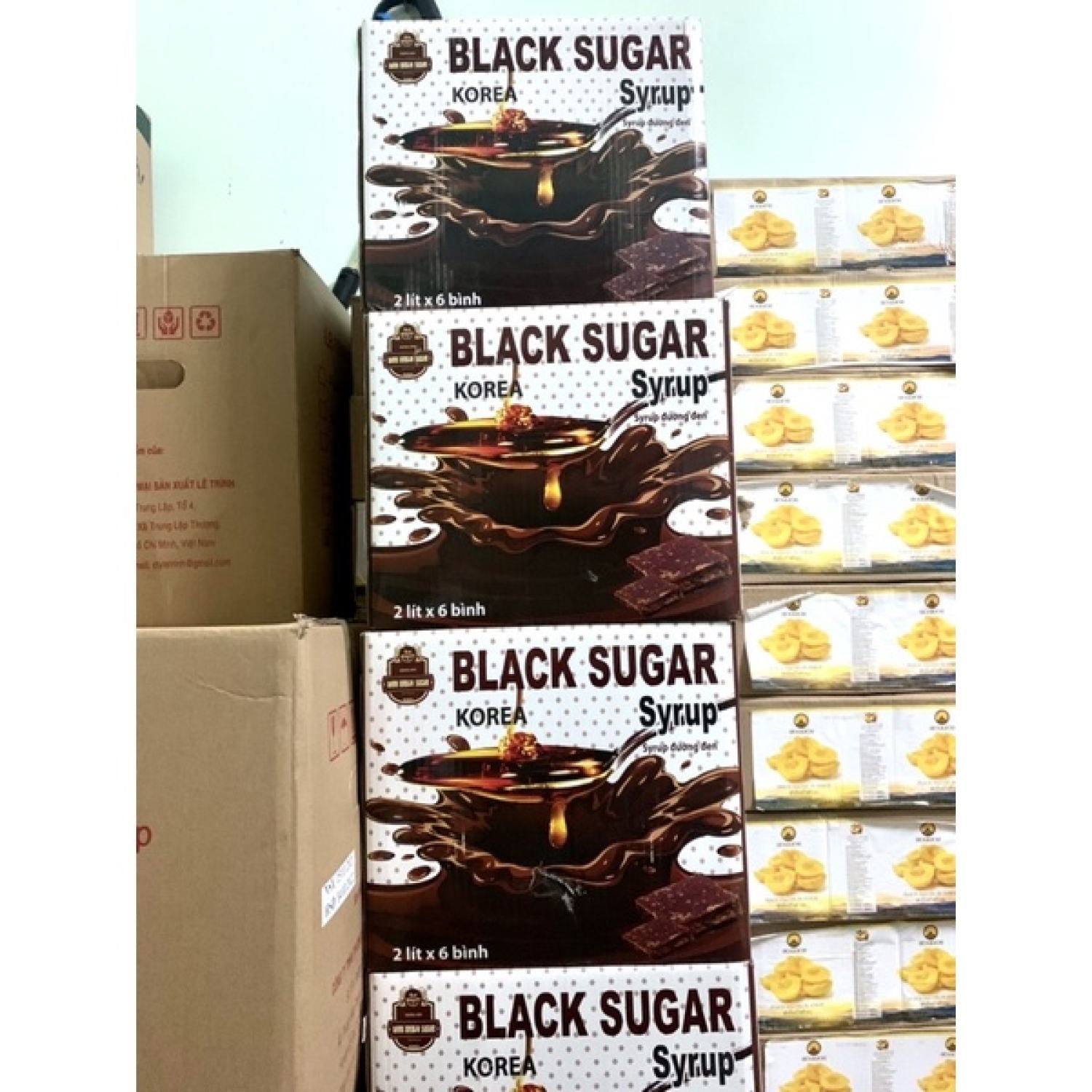 Siro Đường Đen Hàn Quốc Black Sugar Can 2.5kg