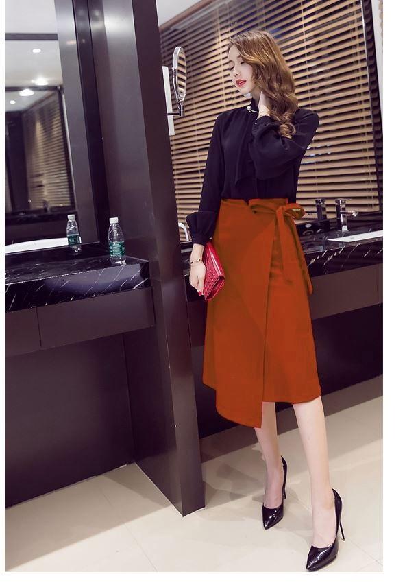 [HCM]Chân váy chữ A Serana thắt nơ