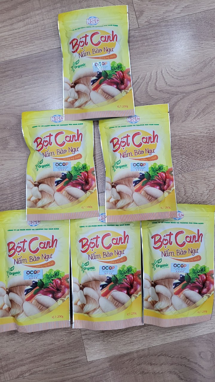 Bột canh nấm bào ngư không mì chính, bột canh hữu cơ, bột canh organic