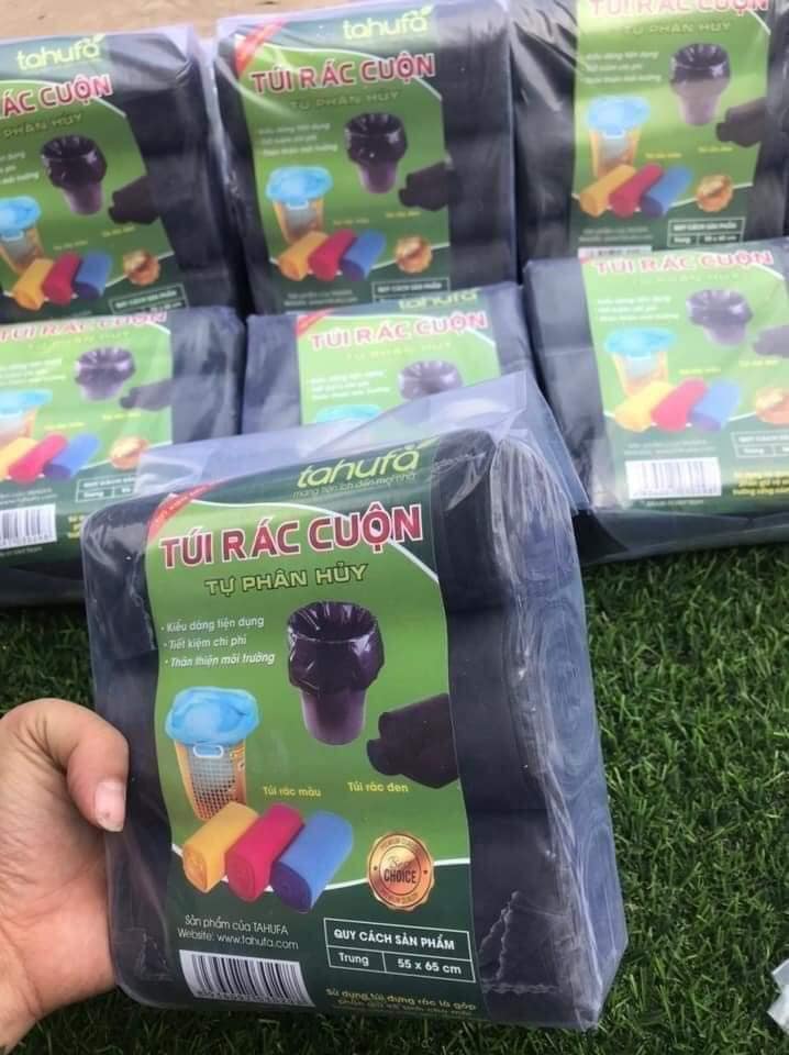 Combo 3 Cuộn Túi Bóng Đựng Rác Tự Phân Hủy