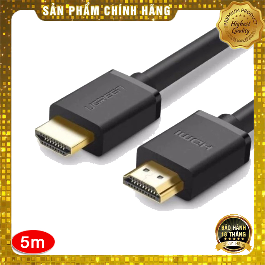 Cáp Hdmi Ugreen 10109 dài 5m chính hãng - HapuStore