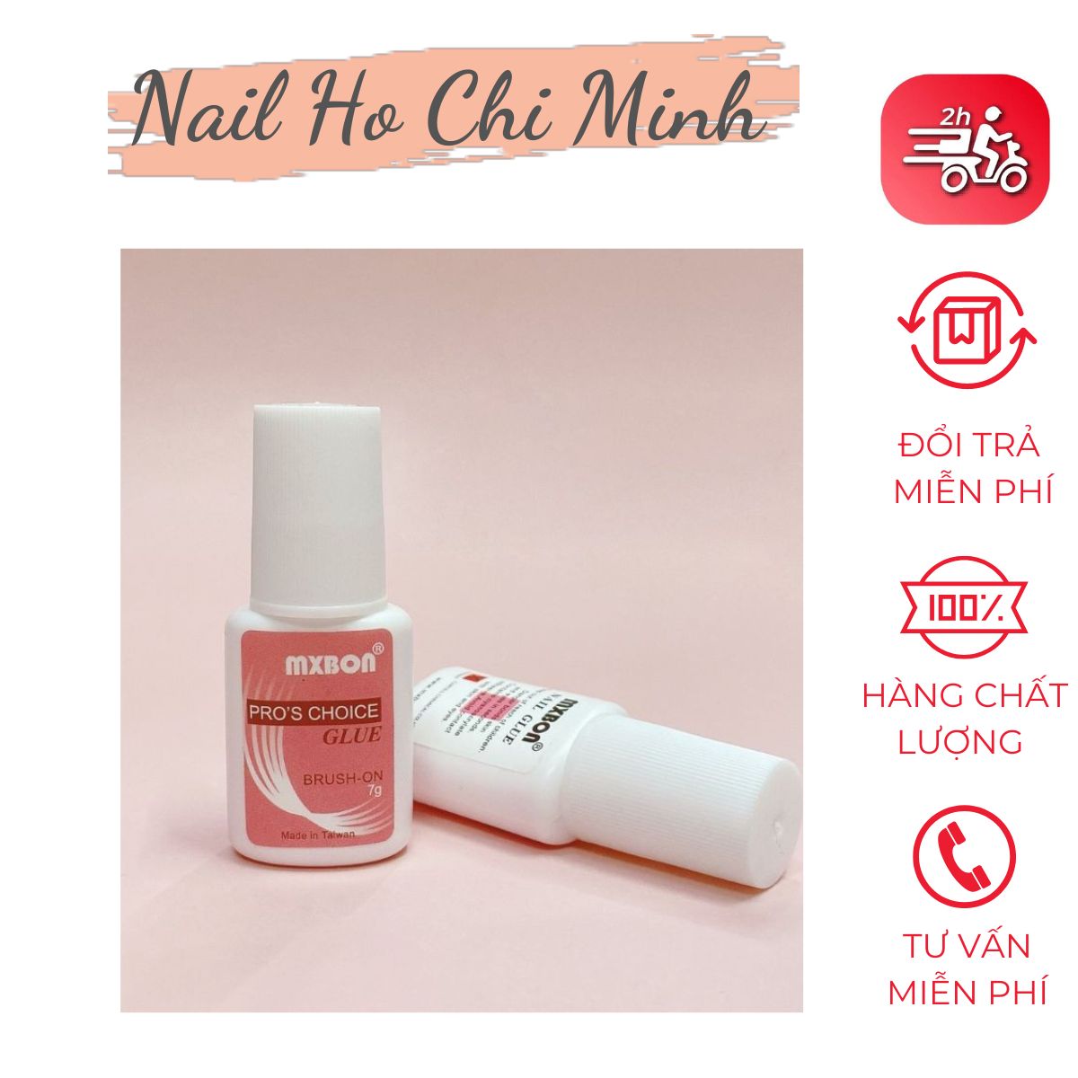 [MUA 2 TẶNG 1] Keo Mxbon - Keo dán móng giả Mxbon chính hãng (7g)