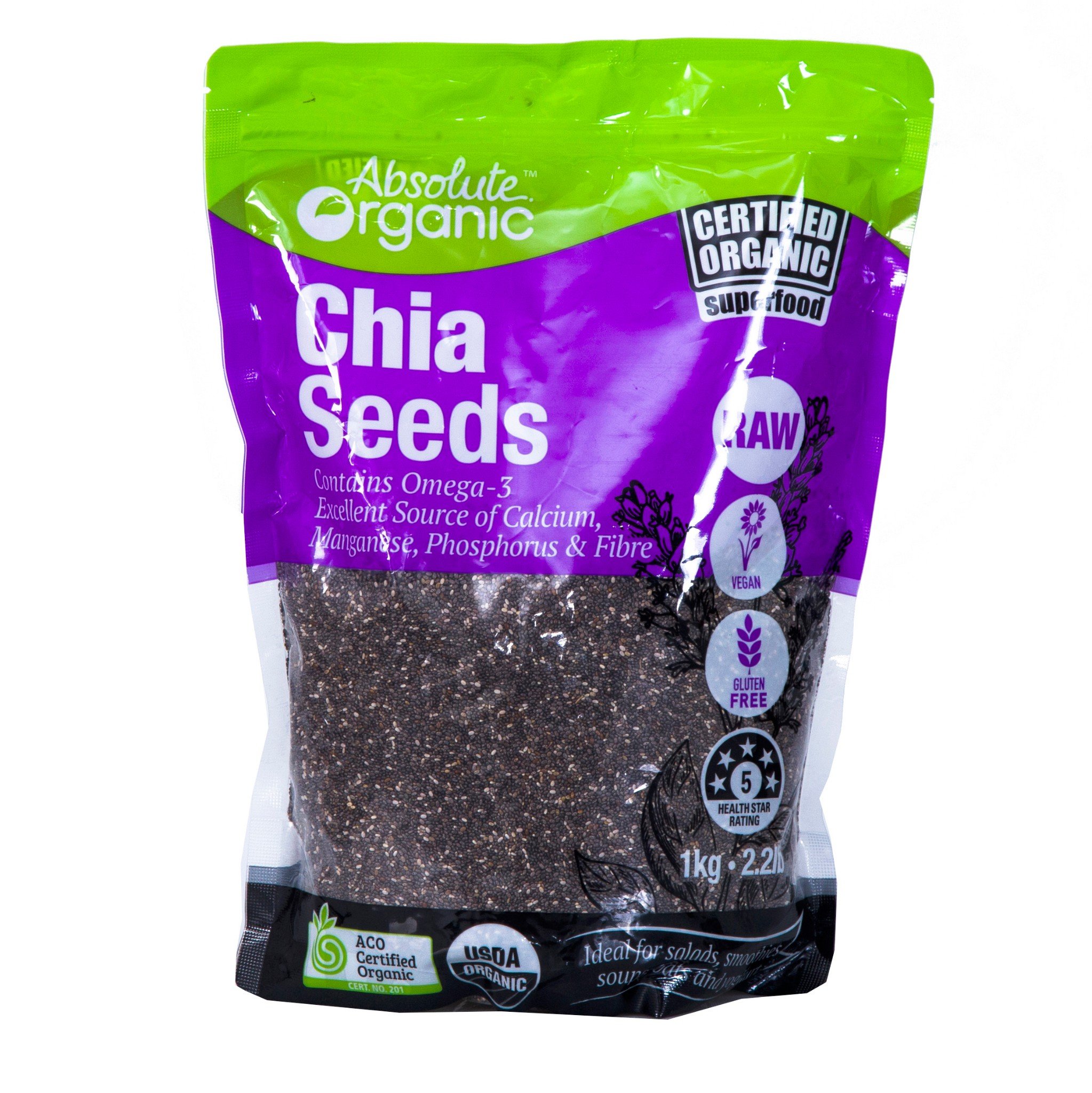Hạt chia úc tím Absotute Organic 1kg