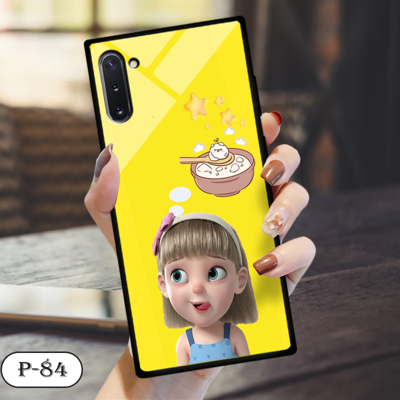 Ốp lưng kính 3D cute Samsung Note 10