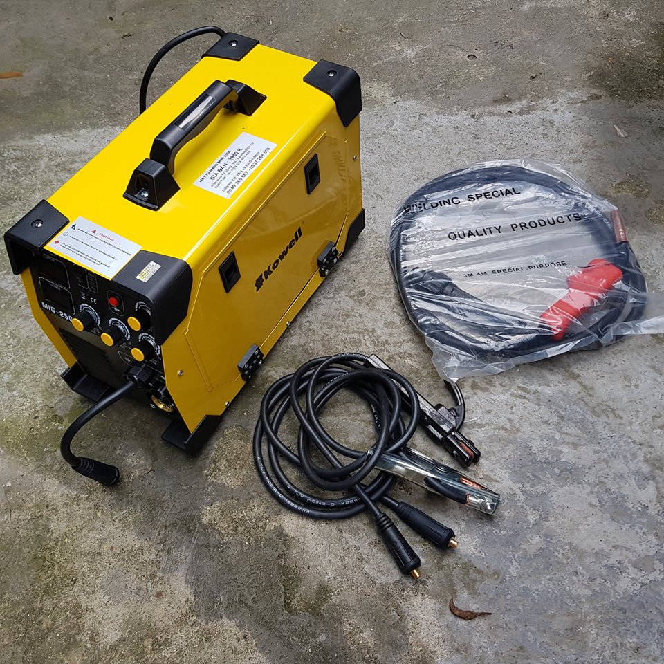 Máy hàn Mig mini 250A không dùng khí (tặng cuộn dây lõi thuốc)