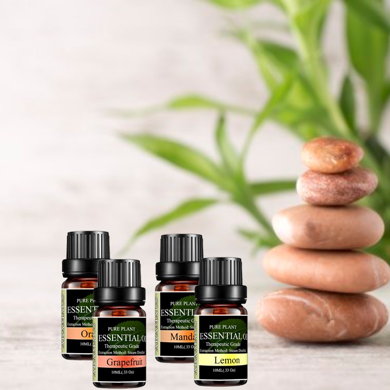 Sweet Orange Essential Oil, Lemon Essential Oil, Manradin Essential Oil, Grapefruit essential oil