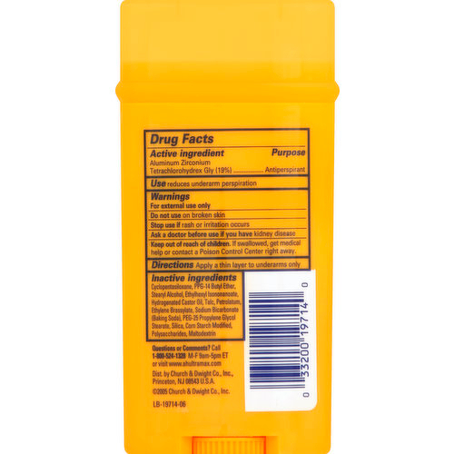 Lăn Sáp Khử Mùi ARM & HAMMER UNSCENTED ( Không Mùi )