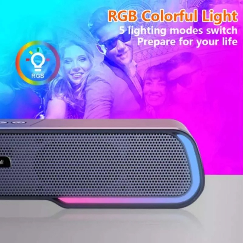 Loa Kisonli Bluetooth Marvo cao cấp đèn led đổi màu