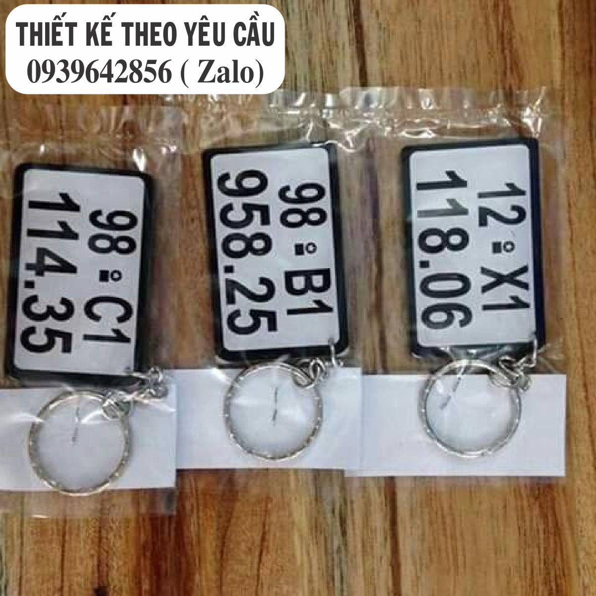 Móc Khóa In biển Số Xe