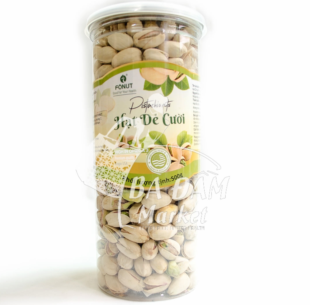 Hạt Fonut-Hạt dẻ cười Mỹ không tẩy trắng 500gr