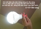 Bộ 04 bóng đèn LED Bulb tích điện Smartcharge 12W