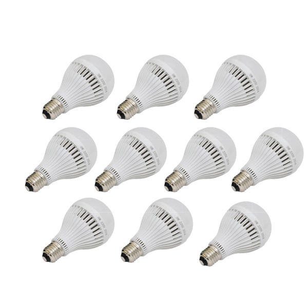 Bộ 10 bóng đèn LED Tường An E27 9W (Trắng)