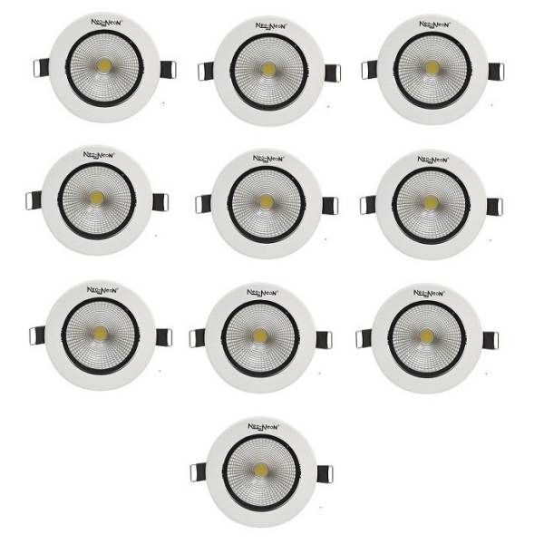 Bộ 10 Đèn LED âm trần dạng rọi, hình tròn LED-ON 5W (ánh sáng vàng)