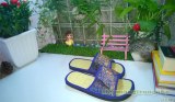 Bộ 2 đôi dép chiếu cói Gugo DC28 (Xanh dương)
