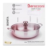 Bộ 2 nồi lẩu inox cao cấp Bonita 28cm Barazzoni 8007267062026 (Bạc)