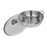 Bộ 2 nồi lẩu inox cao cấp Bonita 28cm Barazzoni 8007267062026 (Bạc)