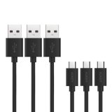 Bộ 3 cáp điện thoại Aukey CB-D10 Micro USB 3 Pack (Black)