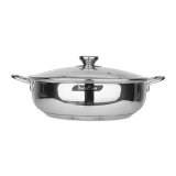 Bộ 3 nồi lẩu inox cao cấp Bonita 28cm Barazzoni 8007267062026 (Bạc)