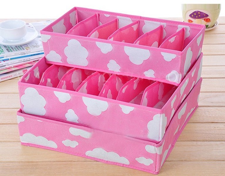 Bộ 3 Tủ Đựng Đồ Lót (Chọn Màu)Big-a2141 (Hồng)