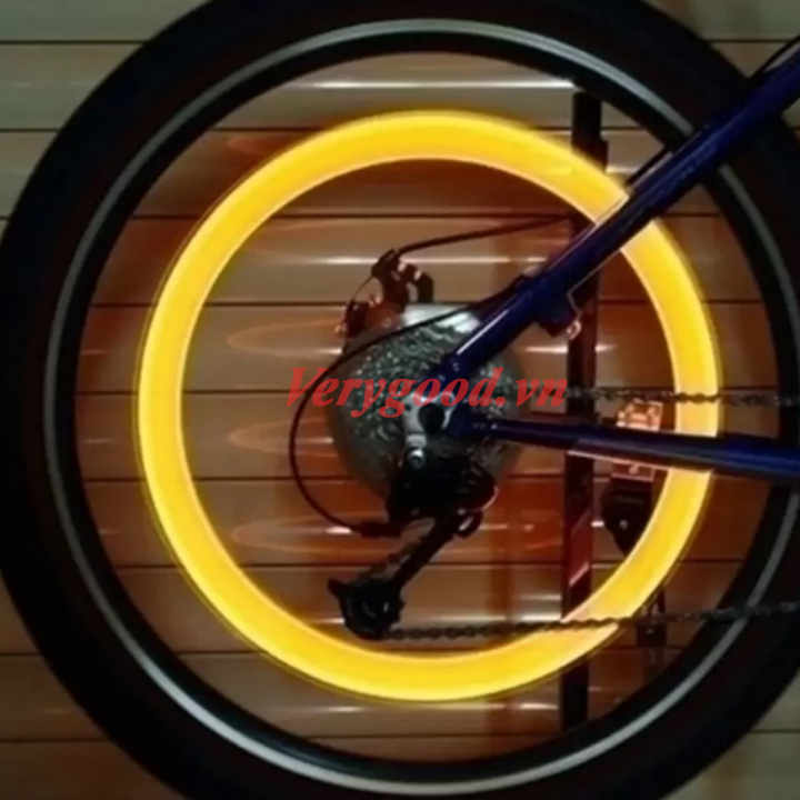 Bộ 4 đèn LED gắn van bánh xe máy ô tô