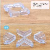 Bộ 4 miếng nhựa dẻo bịt góc bàn KM 365 (Trong suốt)