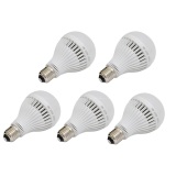 Bộ 5 bóng đèn LED Tường An E27 9W (Trắng)