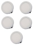 Bộ 5 đèn LED ốp trần nổi hình tròn LEDON 18W (ánh sáng trắng)