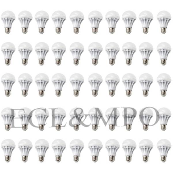 Bộ 50 bóng đèn LED BULB 3W (Ánh Sáng Vàng)