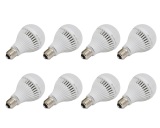 Bộ 8 bóng đèn LED Tường An E27 9W (Trắng)