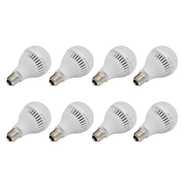 Bộ 8 bóng đèn LED Tường An E27 9W (Trắng)