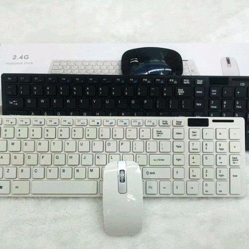 [HCM]Bộ Bàn phím và chuột không dây KGR (Trắng)