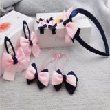 Bộ bờm nơ, kẹp, dây buộc tóc 7 món handmade