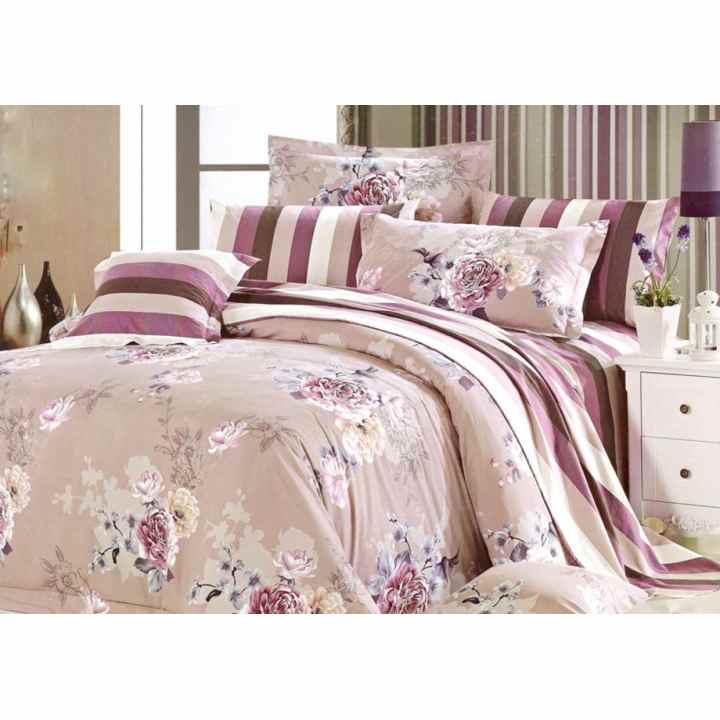 Bộ chăn ra gối cotton nhung cao cấp Tencel Shop NM 070 1,6x2m
