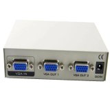 Bộ chia màn hinh VGA splitter 1 ra 2 (Trắng xám)