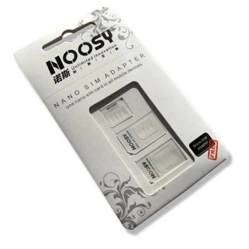 Bộ chuyển đổi Micro và nano sim thành sim thường 3 in 1 (Trắng)