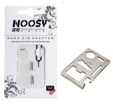 Bộ chuyển đổi Micro và nano sim thành sim thường 3 in 1 Trắng + Tặng 1