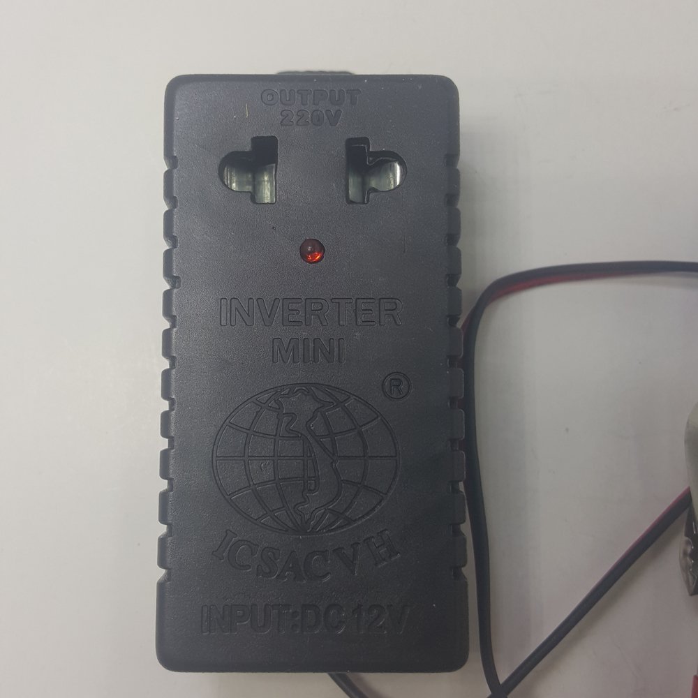 [HCM]Bộ đảo điện 12v ra 220v công suất 20w (Đen)