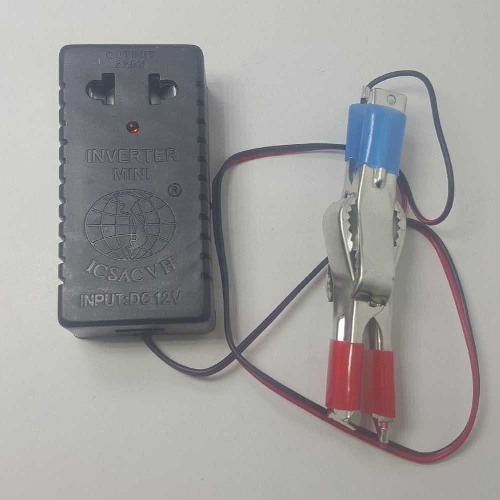 [HCM]Bộ đảo điện 12v ra 220v công suất 20w (Đen)