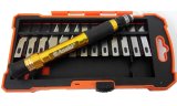 Bộ dao điêu khắc 14 chi tiết Asaki AK-3961 (Cam)