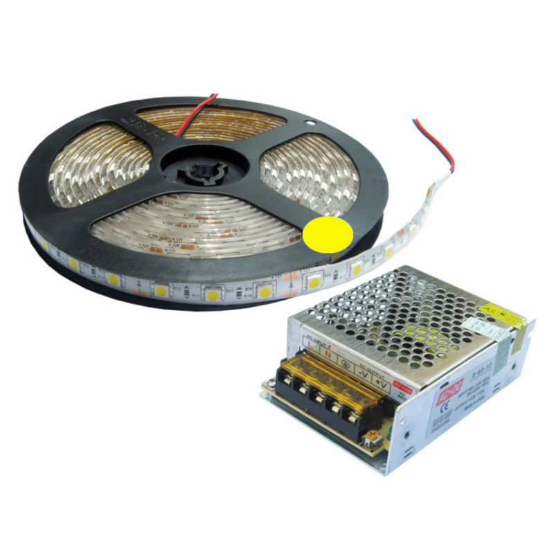 Bảng giá Bộ đèn led dây 5050 5m màu vàng
