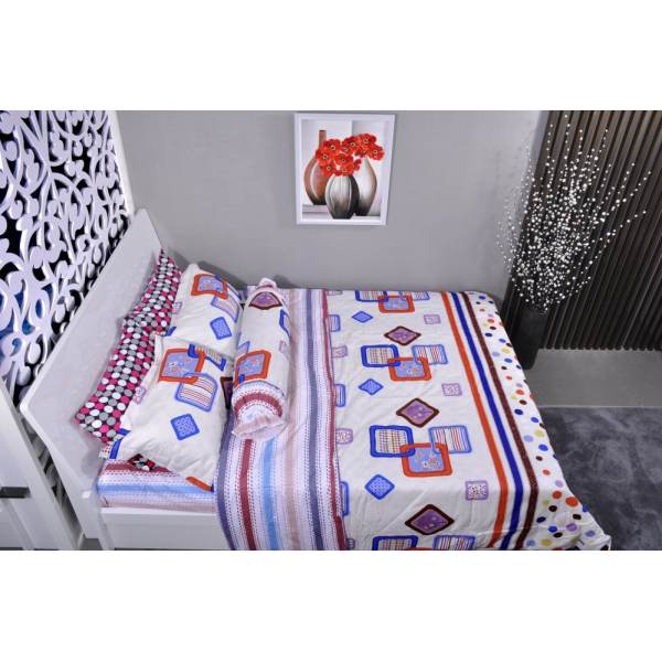 Bộ drap phủ lụa cotton P24-8