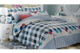 Bộ ga bọc Cotton Satin, mền chần gòn và gối Drap24 ST09K