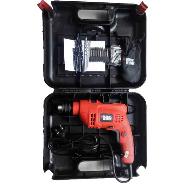 Bộ máy khoan KR504REKP20-B1 BLACK & DECKER + Tặng Bộ mũi khoan 5 mũi Makita D-05175