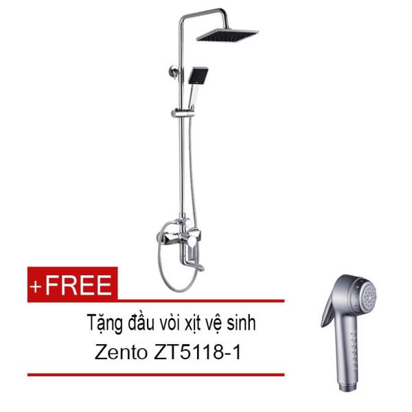 Bộ sen cây tắm nóng lạnh Zento ZT-ZS8095 + Tặng 1 đầu vòi xịt vệ sinh Zento ZT5118-1